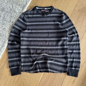 Vintage Tony Hawk Thermal Shirt Mens Large Striped Long Sleeve Skater Grunge Y2K